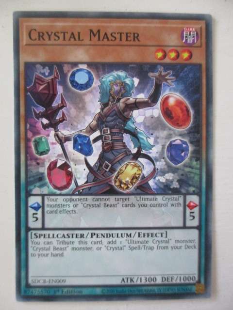 YU-GI-OH TRADING CARD - CRYSTAL MASTER