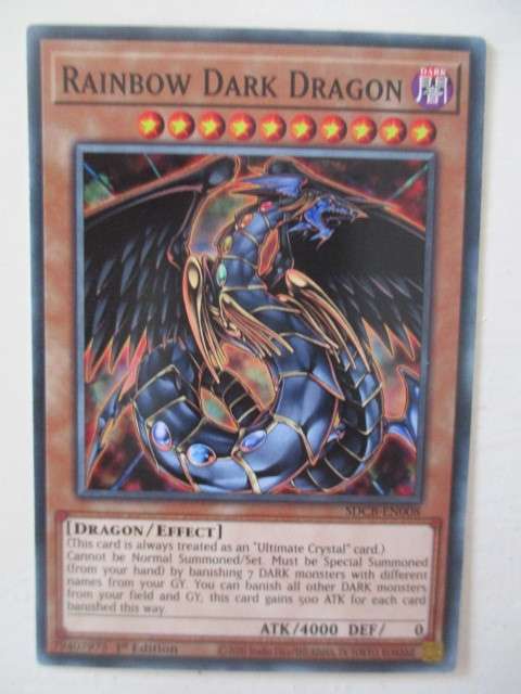 YU-GI-OH TRADING CARD - RAINBOW DARK DRAGON