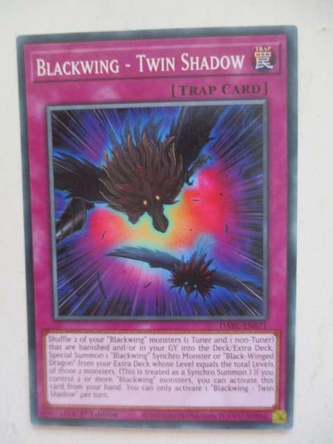 YU-GI-OH TRADING CARD - BLACKWING - TWIN SHADOW