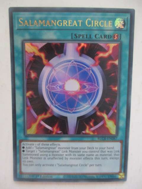 YU-GI-OH TRADING CARD - SALAMANGREAT CIRCLE / FOIL CARD / SHINY
