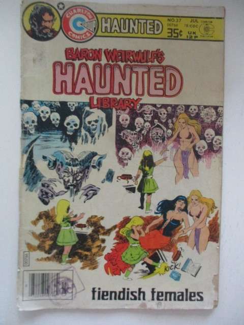 CHARLTON COMICS - HAUNTED LIBRARY -  VOL. 8 NO. 37 - 1978