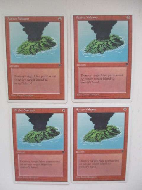 MAGIC THE GATHERING - ACTIVE  VOLCANO - LEGENDS X 1 SET