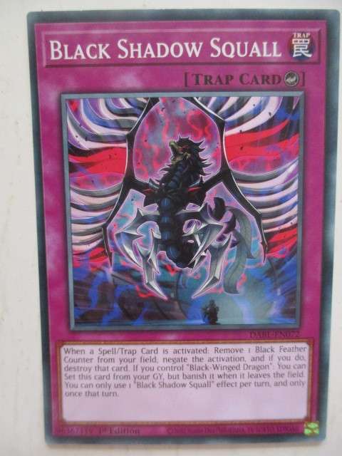 YU-GI-OH TRADING CARD - BLACK SHADOW SQUALL