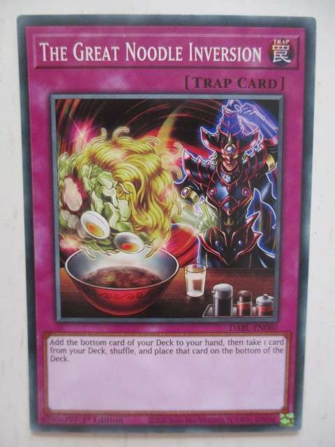 YU-GI-OH TRADING CARD - THE GREAT NOODLE INVERSION