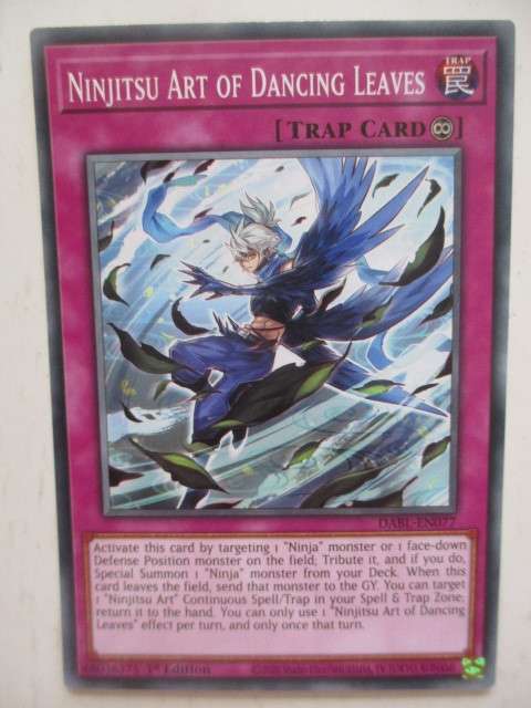 YU-GI-OH TRADING CARD - NINJITSU ART OF DANCING LEAVES