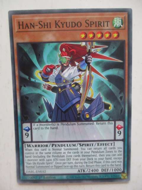 YU-GI-H TRADING CARD - HAN-SHI KYUDO SPIRIT