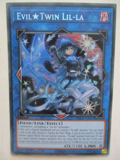 YU-GI-OH TRADING CARD - EVIL * TWIN LIL - LA - FOIL CARD / SHINY CARD