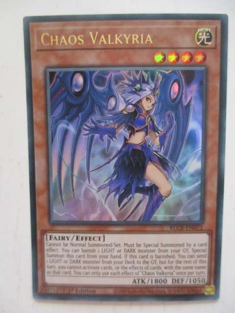 YU-GI-OH - TRADING CARD - CHAOS VALKYRIA /FOIL CARD - SHINY