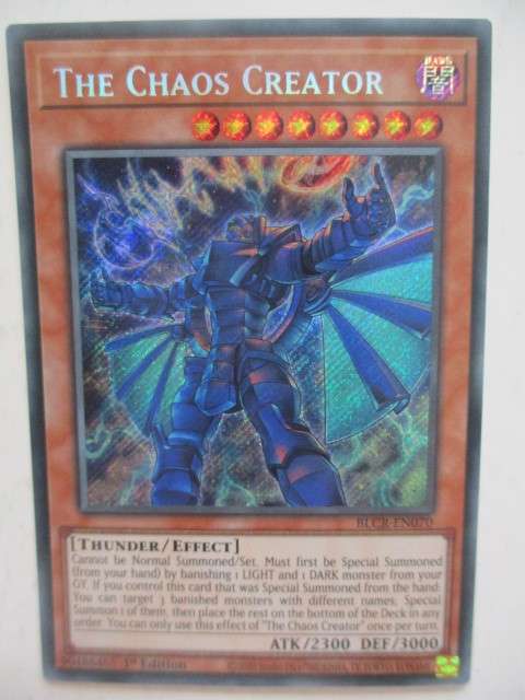 YU-GI-OH TRADING CARD - THE CHAOS CREATOR - FOIL CARD / SHINY CARD