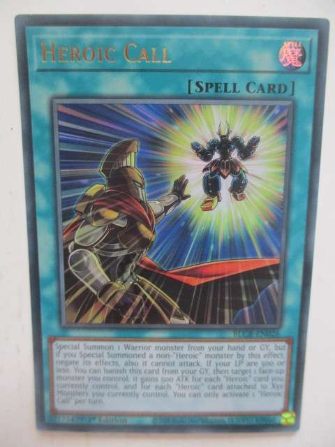 YU-GI-OH  TRADING CARD - HEROIC CALL / FOIL CARD - SHINY CARD