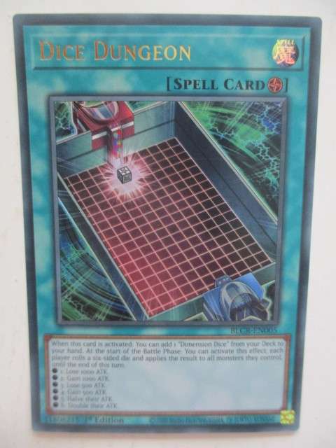 YU-GI-OH TRADING CARD - DICE DUNGEON / FOIL CARD - SHINY CARD