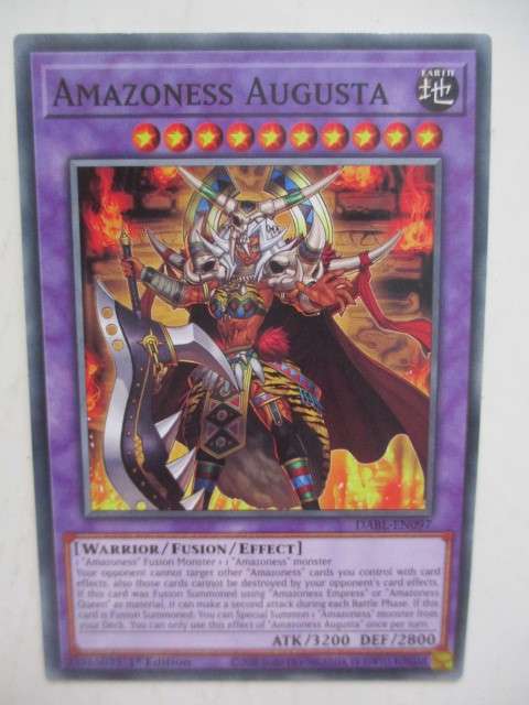 YU-GI-OH TRADING CARD - AMAZONESS AUGUSTA