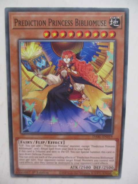 YU-GI-OH TRADING CARD - PREDICTION PRINCESS BIBLIOMUSE