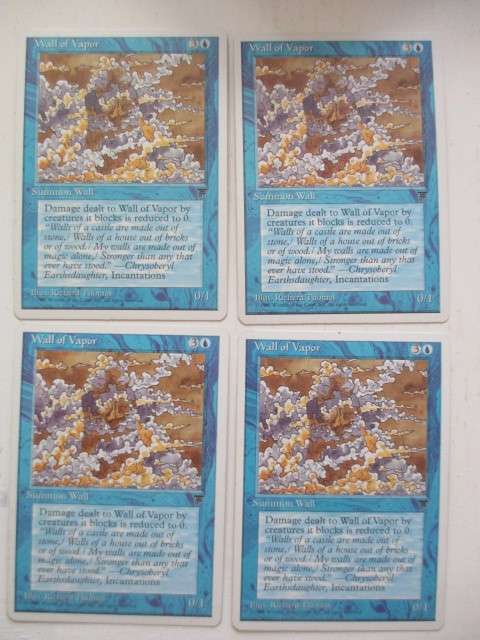 MAGIC THE GATHERING - WALL OF VAPOR - LEGENDS - SET OF 4 CARDS