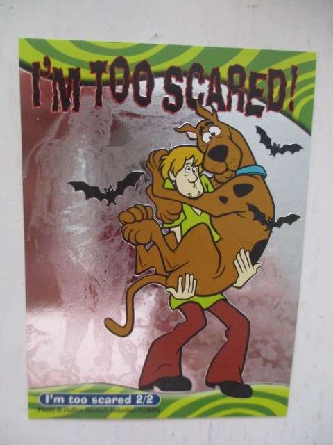 SCOOBY DOO TRADING CARD - RARE FOIL SHAGGY AND SCOOBY