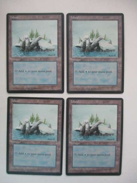 MAGIC THE GATHERING  SET OF LAND ISLAND CARDS - ICE AGE