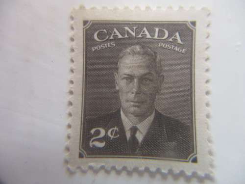 CANADA KING GEORGE VI 2c UNUSED STAMP