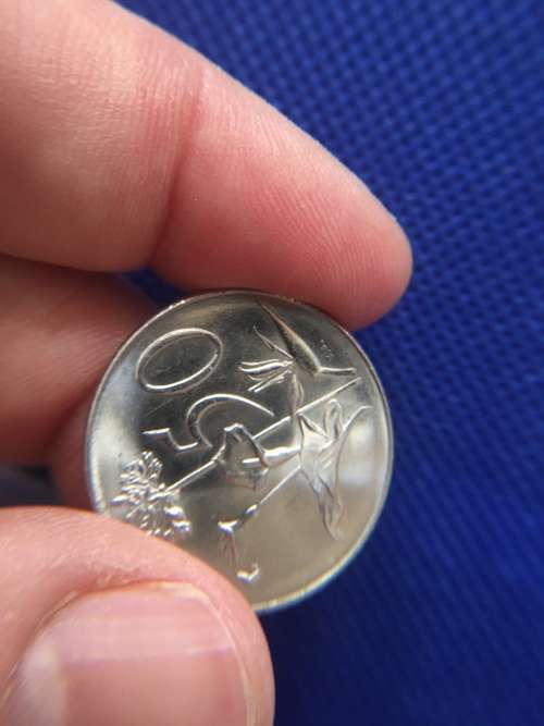 SOUTH AFRICA -  SUID AFRIKA   50c COIN UNCIRCULATED  1966 - HIGH PROOF CONDITION!!!