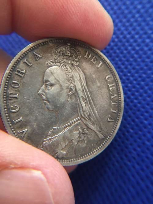 Great Britain - Queen Victoria 2 Shillings Jubilee Head - 1887 - Beautiful Detailed Coin