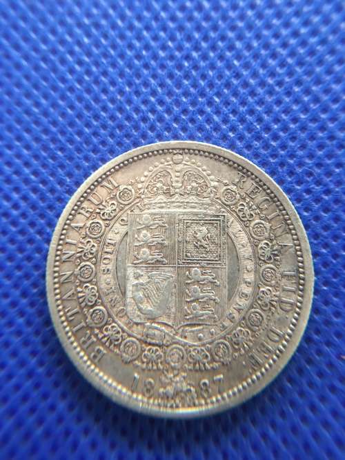 Great Britain - Queen Victoria 2 Shillings Jubilee Head - 1887 - Beautiful Detailed Coin