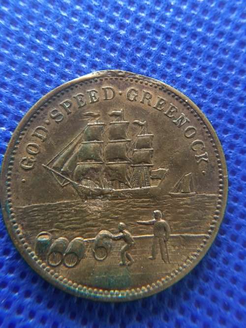 GREAT BRITAIN GOD SPEED MEDALLION  EDWARD AND AELEXANDRA 1900 - 1910