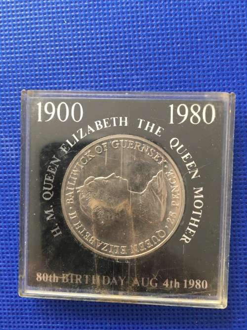 GREAT BRITAIN 25 PENCE THE QUEEN MOTHER 80TH BIRTHDAY COMM. COIN