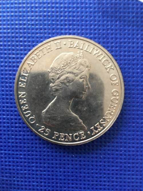 GREAT BRITAIN 25 PENCE THE QUEEN MOTHER 80TH BIRTHDAY COMM. COIN