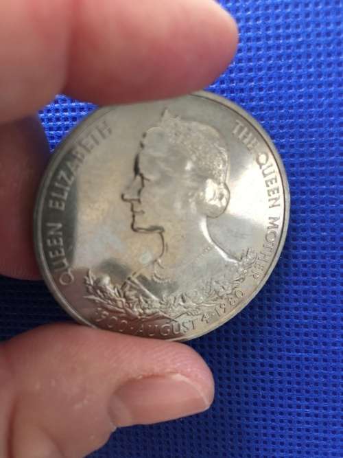 GREAT BRITAIN 25 PENCE THE QUEEN MOTHER 80TH BIRTHDAY COMM. COIN