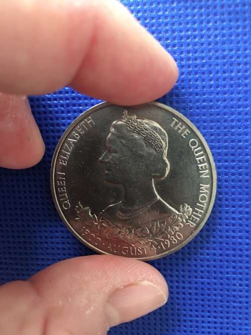 GREAT BRITAIN 25 PENCE THE QUEEN MOTHER 80TH BIRTHDAY COMM. COIN