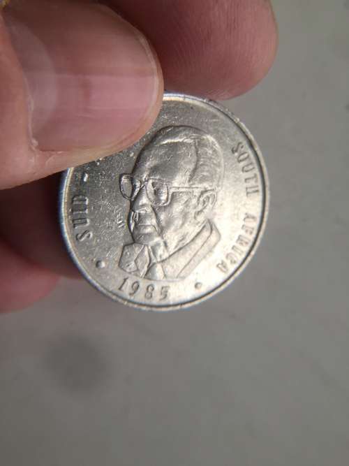 LOVELY MARAIS VILJOEN COIN 1985 WITH SHORT NOTE FROM MARIETJIE VILJOEN