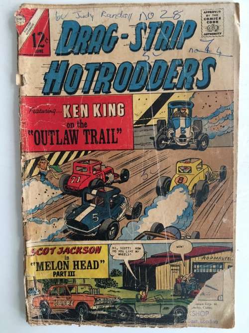 CDC COMICS - DRAG- STRIP HOTRODDERS -  VOL. 1 NO. 15 -  1967