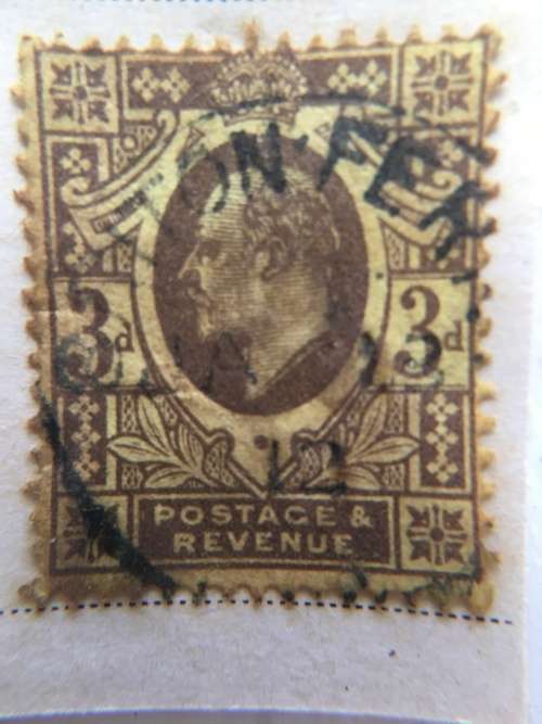 GREAT BRITAIN 2 USED MOUNTED STAMPS