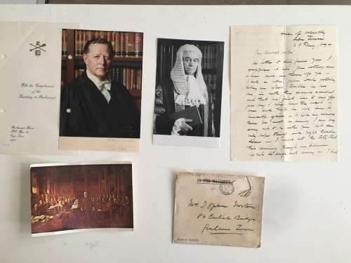 LOVELY LOT OF PAST MEMROBELIA OF SOUTH AFRICAN PARLIAMENT INCLUDING SECRETARY TO PARLIAMENT AND LETT