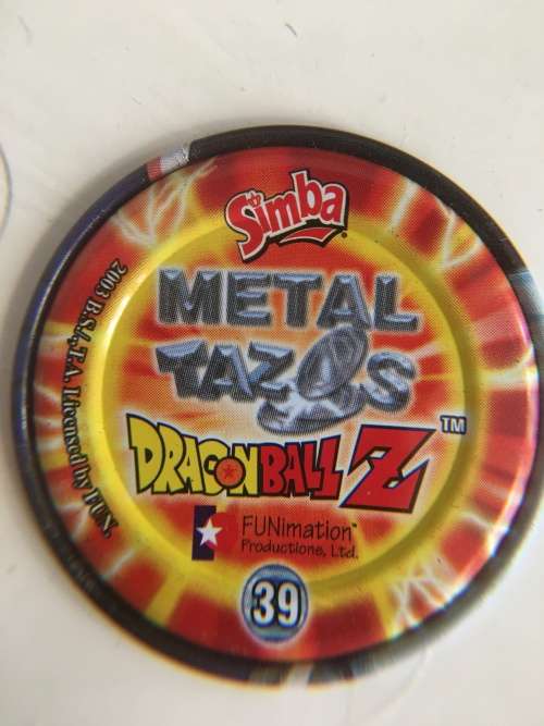 METAL SIMBA DRAGON BALL Z TAZO - NO. 39