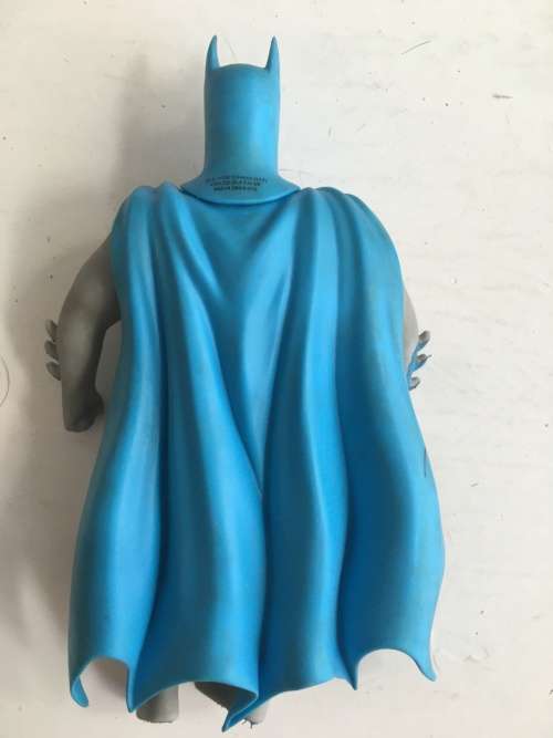 VINTAGE DC STRETCHY RUBBER  FIGURE - `` BATMAN``  WITH SERIAL NUMBER APP. 15 CM
