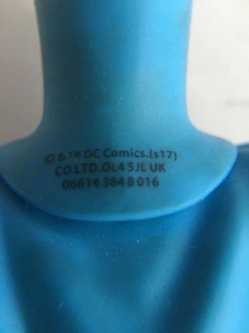 VINTAGE DC STRETCHY RUBBER  FIGURE - `` BATMAN``  WITH SERIAL NUMBER APP. 15 CM