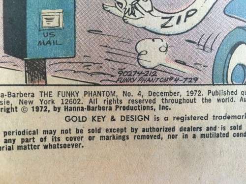 WHITMAN COMICS - THE FUNKY PHANTOM NO. 4 - 1972