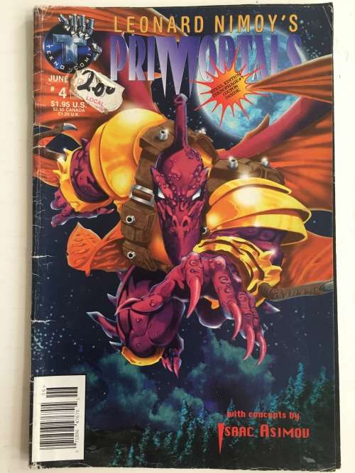 TEKNO COMICS - LEONARD NIMOY`S - PRIMORTALS - VOL. 1 NO. 4 - 1994