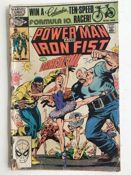 MARVEL COMICS - POWER MAN AND IRON FIST  VOL. 1 NO. 77 - 1982 - BACK COVER MISSING NOT SURE