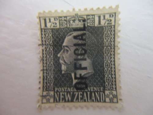 NEW ZEALAND - KING GEORGE USED PRINTED OVER STAMP