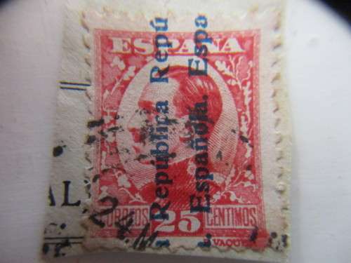 SPAIN USED PRINTED OVER STAMP