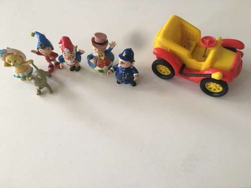 NODDY  7 PIECE SET - BIG EARS, MR. PLOD, TESSY BEAR,  BUMPY DOG, MR. WOBBLY AND THE CAR