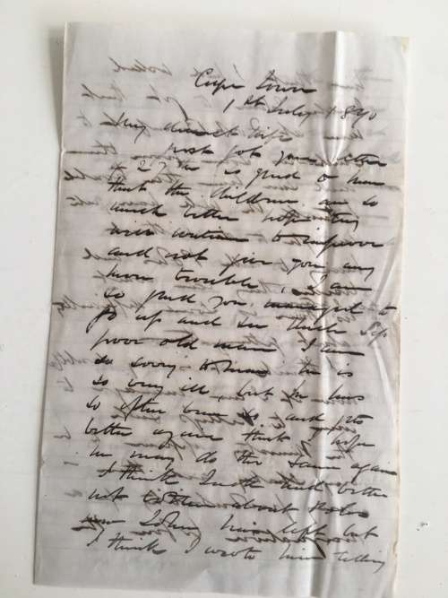 ANTIQUE - LETTER CARDS OUMA MALAN 1880-1867 - JOHN OGILIVINE NORTON 1840-1899 ANTIQUE TELEGRAMME