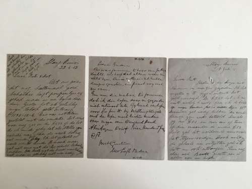 ANTIQUE - LETTER CARDS OUMA MALAN 1880-1867 - JOHN OGILIVINE NORTON 1840-1899 ANTIQUE TELEGRAMME