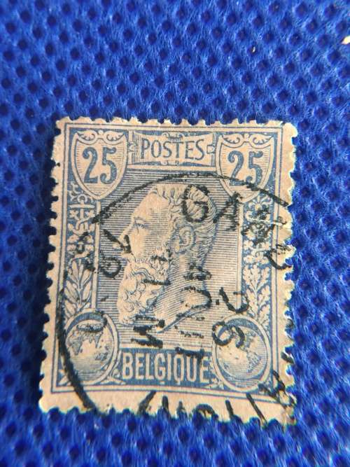 BELGIUM USED KING LEOPOLD II USED STAMP