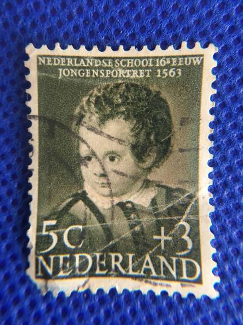 NETHERLANDS USED 5c STAMP