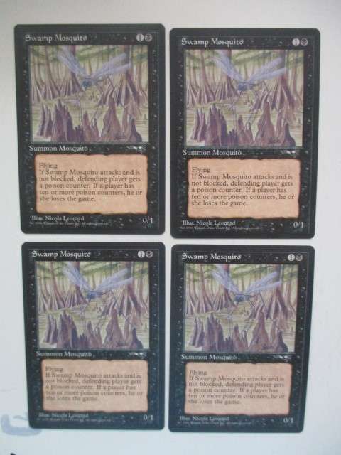 MAGIC THE GATHERING - SWAMP MOSQUITO SET OF4