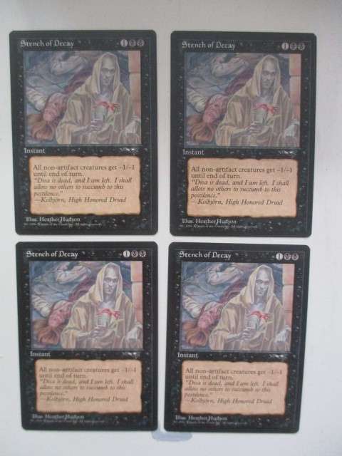 MAGIC THE GATHERING - STENCH OF DECAY - ALLIANCES SET OF 4