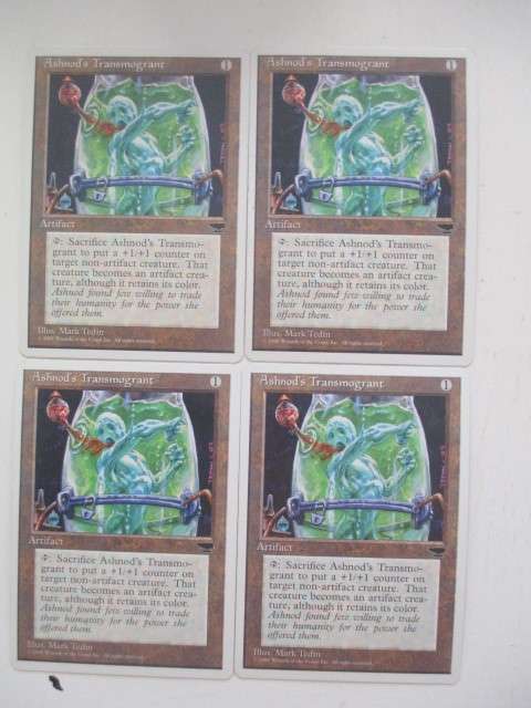 MAGIC THE GATHERING - ASHNOD`S TRANSMOGRANT - CHRONICALS  -  SET OF 4 CARDS