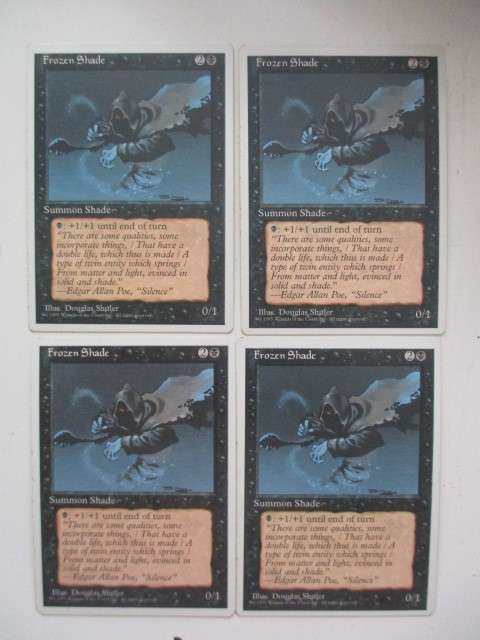MAGIC THE GATHERING - FROZEN SHADE - UNLIMITED - SET OF 4 CARDS
